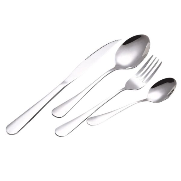4Pcs Flatware Rainbow Dinnerware Stainless Steel Tableware Set Fork Spoon Knife 1