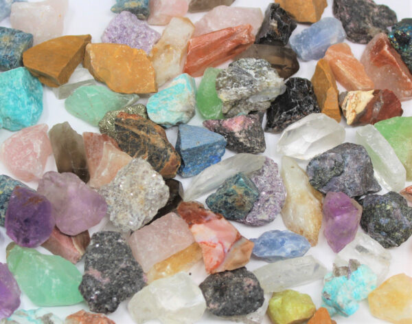 Mixed Lot Raw Crystal Chunks - 1" to 2" Bulk - Rough Gems Stones 2