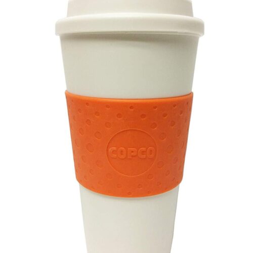 Copco Acadia Insulated Travel Coffee Mug, 16 ounces, Orange