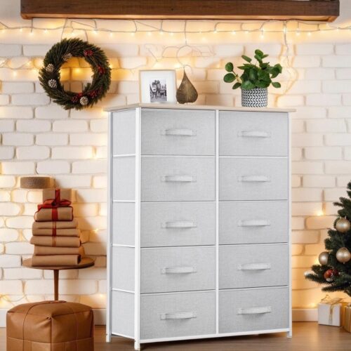 Chest of Storage Drawer Dresser Shelf Tower Bedroom Fabric Organizer
