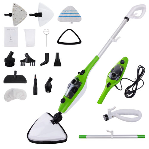 Multifunction 1300W Steam Mop Hard Floor Cleaner with XL Removable Water Tank