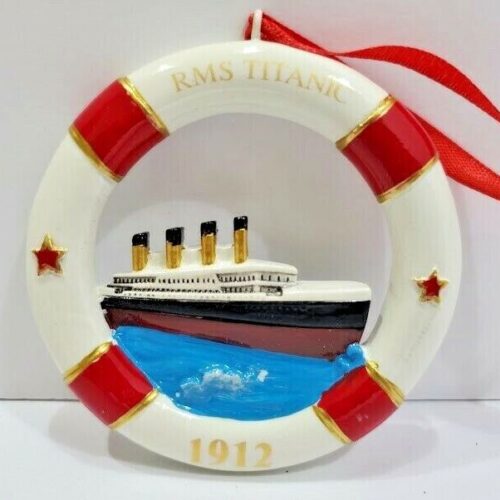 Titanic Ship Ceramic Christmas Ornament