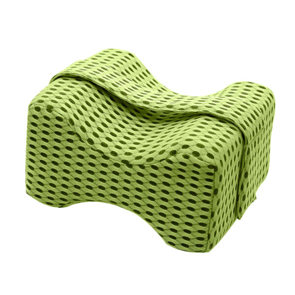 Contour Knee Leg Pillow Memory Foam Sleeping Support Cushion for Side Sleepers Green