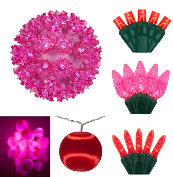 Valentine's Day LED Pink/Red/White Light Sets Motifs String Lights Holiday Decor 2