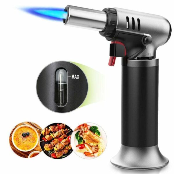 HOMITT Kitchen Butane Torch Refillable for Culinary Cooking BBQ Torch Lighter 1