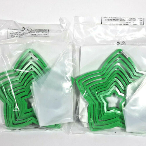 Christmas Tree Cookie Cutter Kit 15-Piece Set w/ Frosting Bags Tips - 2 Sets