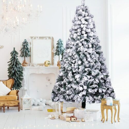 Snow Flocked Artificial Christmas Tree(7FT)