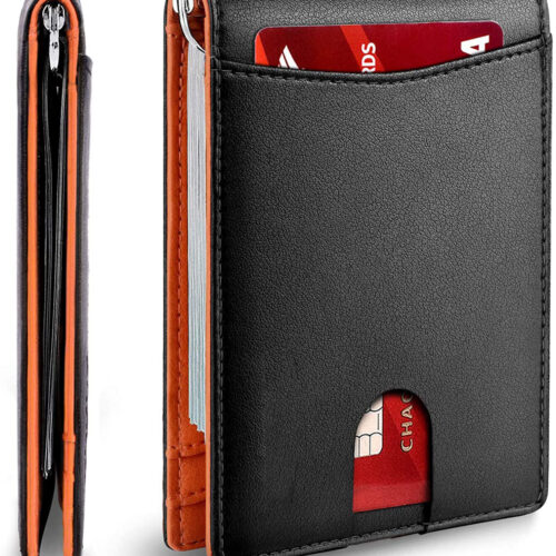 s-l1600 (46) Minimalist Slim Wallet for Men with Money Clip RFID Blocking Front Pocket Purse