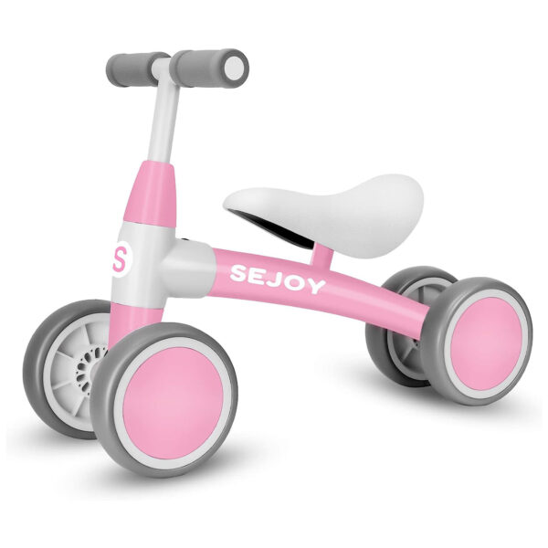 SEJOY Baby Balance Bikes Toys First Gift Children Walker No Pedal Infant Bicycle Pink 3