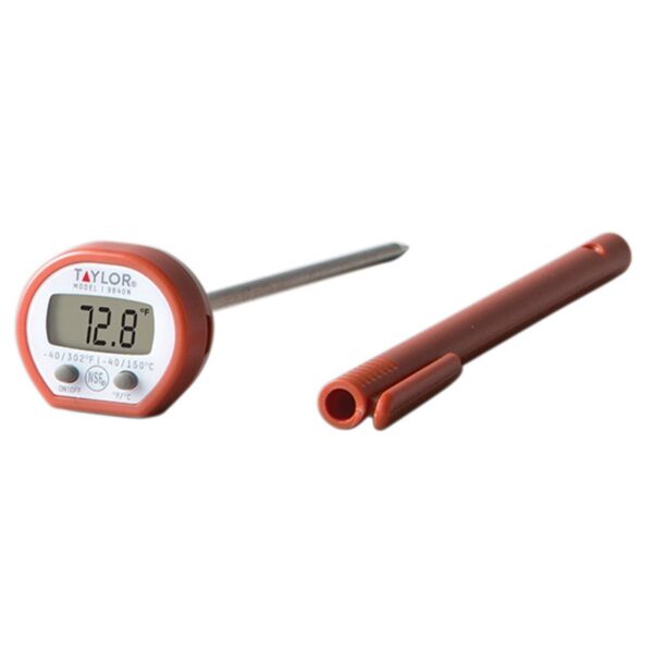 Taylor Instant Read Digital Meat Food Grill BBQ Cooking Kitchen Thermometer -Red 1