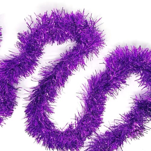 50 Feet Christmas Tree Foil Tinsel Garland Decoration For Holiday Gifts