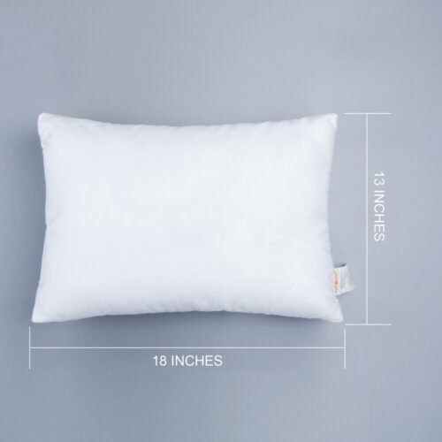 2 Pack Cotton Down Alternative Baby Small Pillows for Sleeping, Travel 13" x 18"