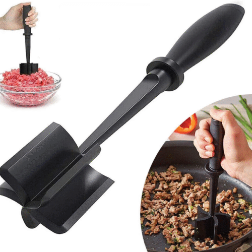 Meat Hamburger Chopper Heat Resistant Utensil Ground Beef Potato Masher Spatula