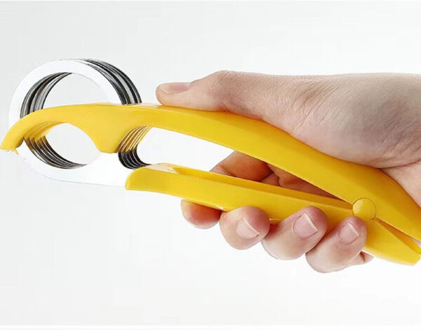 Banana Slicer Fruit Knife Veggie Hotdog Cucumber Cutter Kitchen Gadget Bar Tools 3
