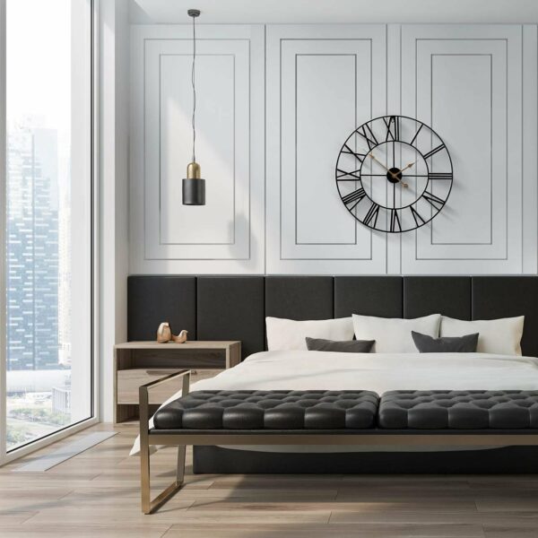 Sorbus Wall Clock, 24” Round Oversized Centurian Roman Numeral Style Home Décor 3
