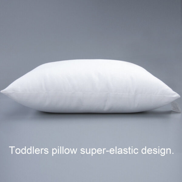 2 Pack Cotton Down Alternative Baby Small Pillows for Sleeping, Travel 13" x 18" 2