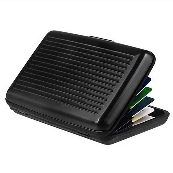 Aluminum Metal Wallet Business ID Credit Card Case Holder Anti RFID Scanning