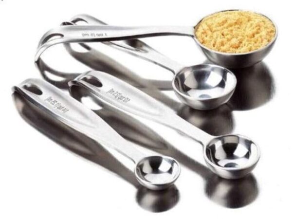 Amco WOSHERD Advanced Performance Measuring Spoons Stainless Steel 4 Set Silver 2