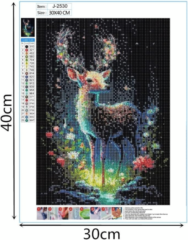 5D Diamond Art Painting Kits, Diamond Art Kits for Adults and Kids, Full Drill D 3