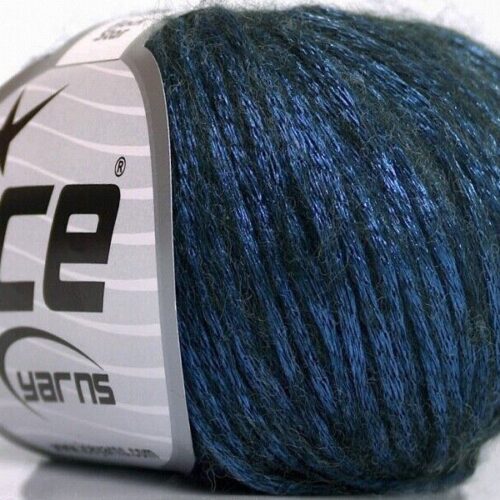 s-l1600 (9) Ice ROCK STAR Yarn #52756 BLUE SOFT & SHINY Merino Wool Blend 50 Grams
