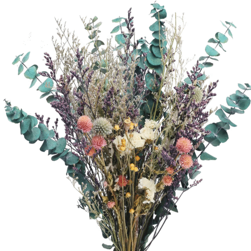 Natural Dried Flowers Bouquet, Dried Eucalyptus Bundle, Dried Lavender Flowers