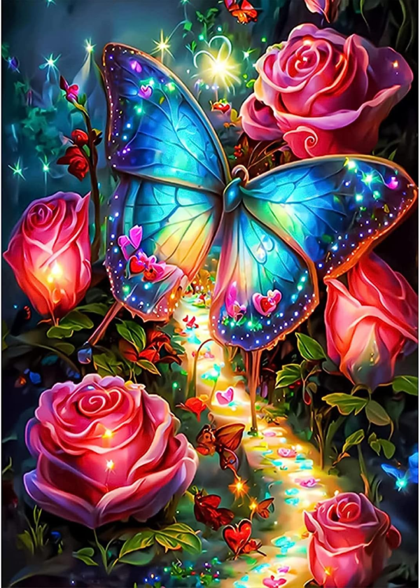 Diamond Painting Kits for Adults Butterfly 5D Diamond Art Kits Full Drill 1