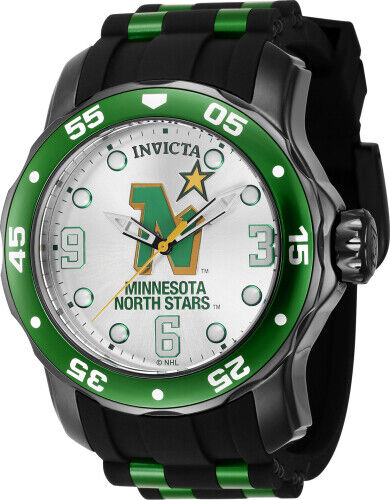 Invicta Men's 42650 NHL Dallas Stars Quartz Silver Dial Color