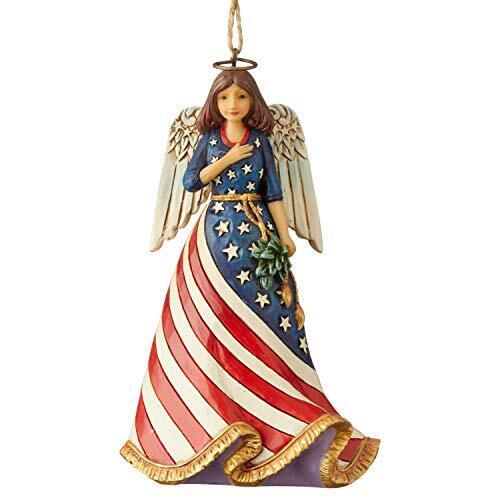 Jim Shore Patriotic Angel Christmas Ornament