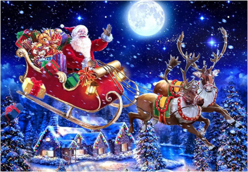 Diamond Painting Kits for Adults Santa Claus DIY 5D Full Drill Diamond Painting