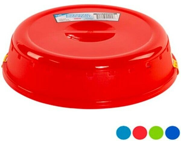 Two Plastic Microwave Plate Covers With Steam Vents Splatter Lid Color Food Dish