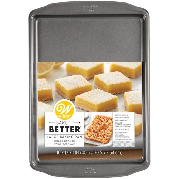 Wilton Bake It Better Steel Non Stick Large Cookie Sheet 16 x 12-Inch