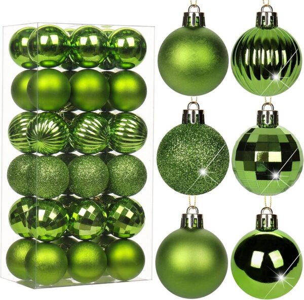 Christmas Balls Shatterproof Xmas Tree Ornaments Hanging Balls Decor 3