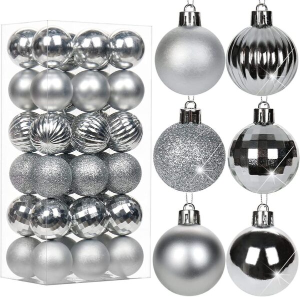 Christmas Balls Shatterproof Xmas Tree Ornaments Hanging Balls Decor 1