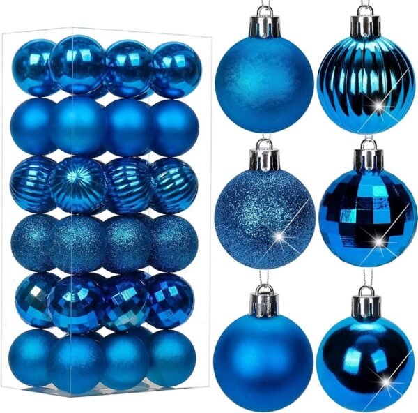 Christmas Balls Shatterproof Xmas Tree Ornaments Hanging Balls Decor 2