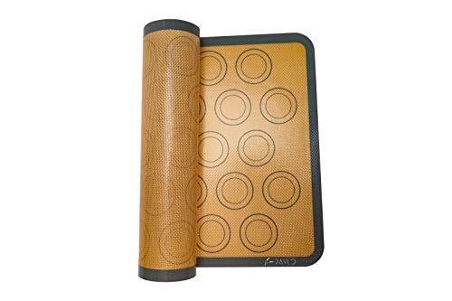 NONSTICK SILICONE BAKING MAT “ PACK OF 2 HALF SHEET PAN LINERS WITH SIZE 16.5 X