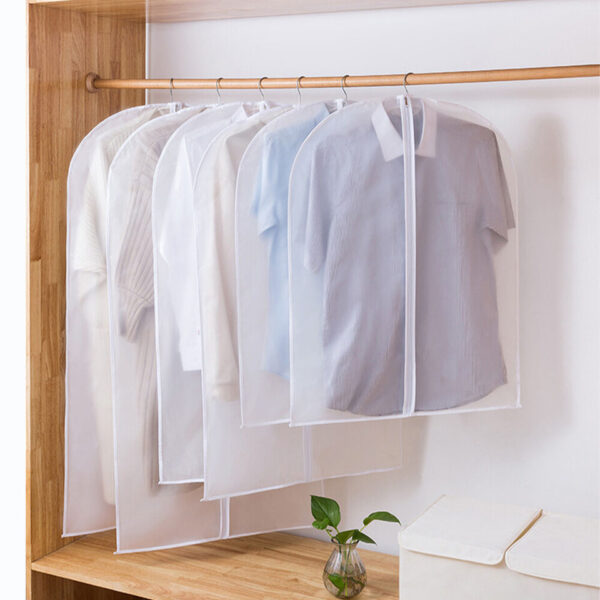 Clear Hanging Clothes Garment Bags for Suit Long Dress Gown Closet Storage