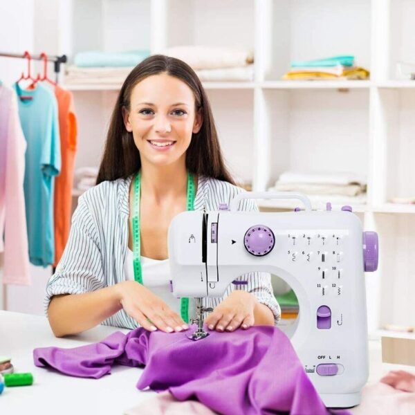 Electric Sewing Machine Portable Crafting Mending Machine 12 Built-In Stitches 2