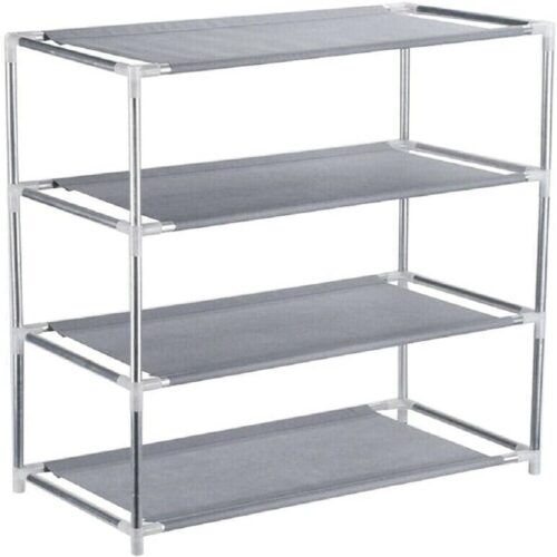 Tier Metal Shoe Rack Storage Shelf Organizer Stand Wall Bench Closet