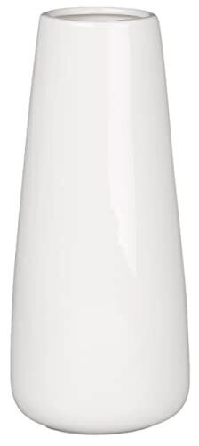 Simple Ceramic Vase, Modern Home Decor and Floral Arrangements, White Large Vases for Mantle Entryway Table Shelf Fireplace Bedroom Kitchen Living Room Decor