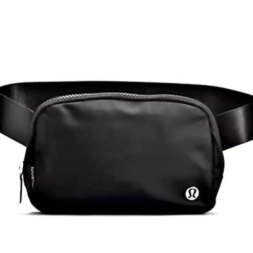 1 Lululemon Everywhere Men's & Women's Belt Bag -7.5 x 5 x 2 inches Black 1L