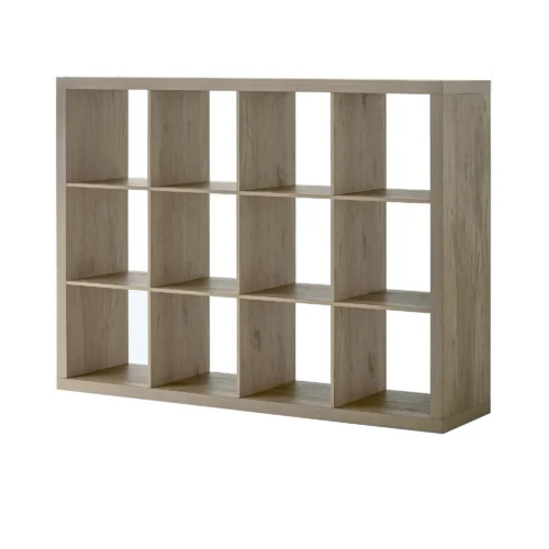 1 Better Homes & Gardens 12-Cube Storage Organizer - Natural Finish