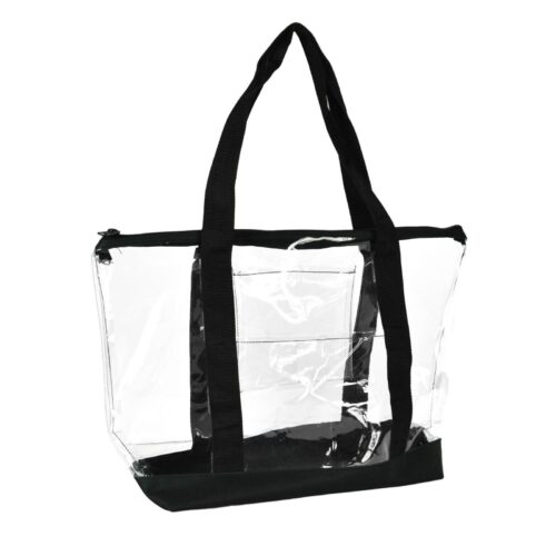 1 DALIX Clear Shopping Bag Security Work Tote Shoulder Bag Womens Handbag