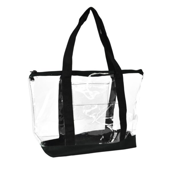 DALIX Clear Shopping Bag Security Work Tote Shoulder Bag Womens Handbag 1