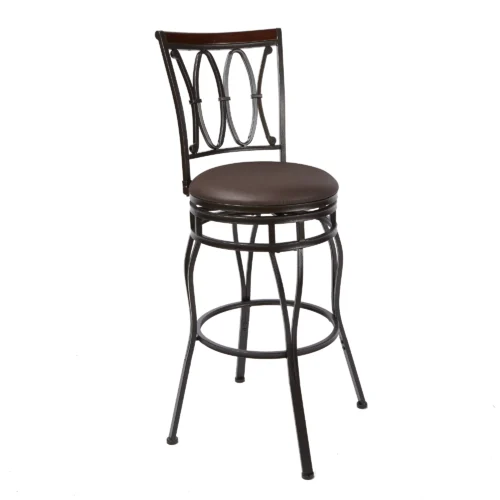 1 Better Homes & Gardens Adjustable 24" or 29" Swivel Barstool - Oil Rubbed Bronze