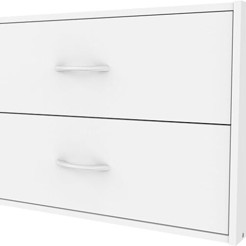 1 ClosetMaid 1566 Stackable 2-Drawer Horizontal Organizer - White