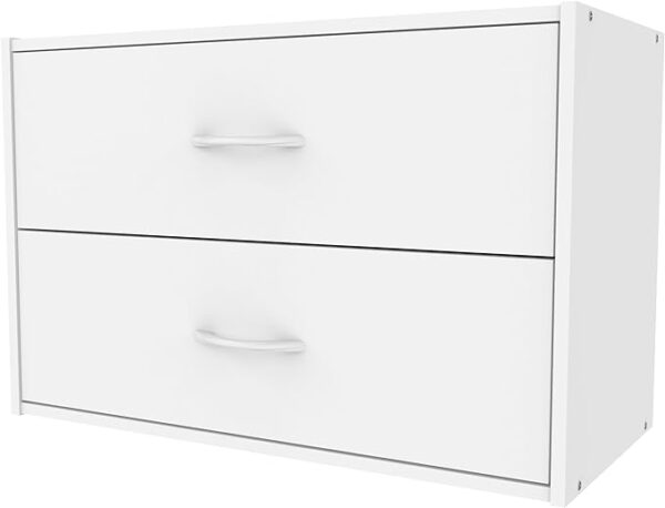 ClosetMaid 1566 Stackable 2-Drawer Horizontal Organizer - White 1