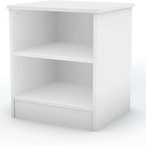 South Shore Libra Open 2-Shelf Nightstand - Pure White