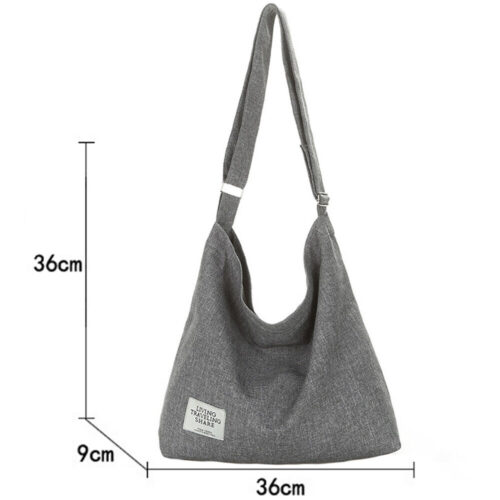 2 Hobo Bags for Women Canvas Crossbody Shoulder Bag Tote Handbags Work Travel Bag