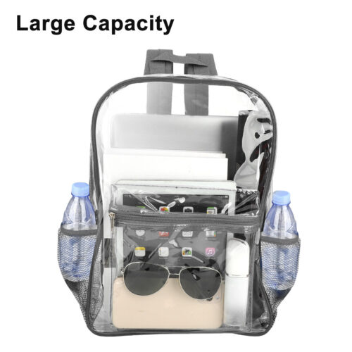 2 DALIX Clear Shopping Bag Security Work Tote Shoulder Bag Womens Handbag
