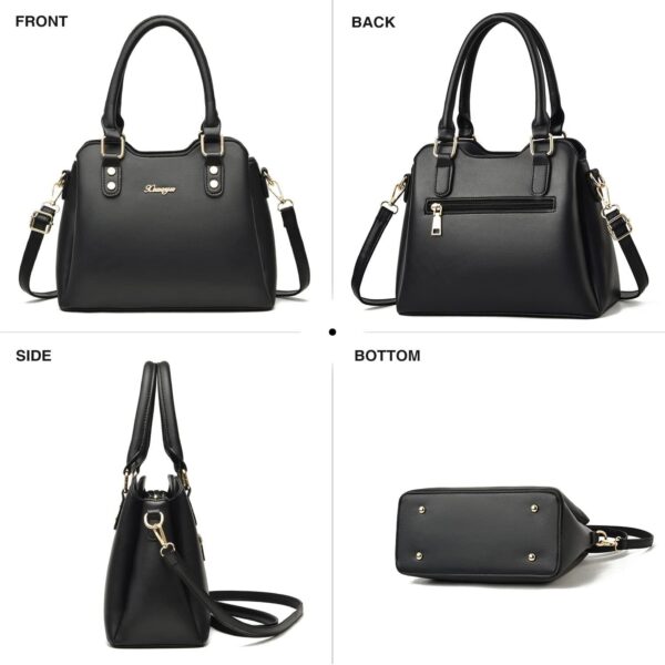 Purses and Handbags for Women Fashion Tote Bag Shoulder Bag Top Handle Set 2pcs 4
